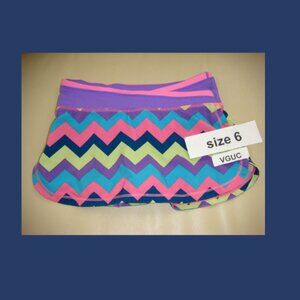 Ivivva by Lululemon 🍋 Keep on Track Skirt with built in shorts size 6